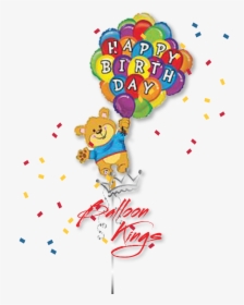 Happy Birthday Teddy Bear - Teddy Bear Happy Birthday Balloon, HD Png Download, Free Download