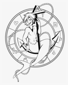 Mermaid Siren Drawing Tattoo Merman - Bill Cipher The Merman, HD Png Download, Free Download