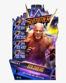 Goldberg S4 21 Summerslam18 - Wwe Supercard Summerslam 18 Cards, HD Png Download, Free Download