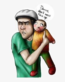 Funny Png Of Happy Wheels - Jacksepticeye Happy Wheels Fan Art, Transparent Png, Free Download