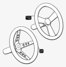 Wheel Dish To Alter Rim Position - Deep Dish Rims Drawing, HD Png Download, Free Download