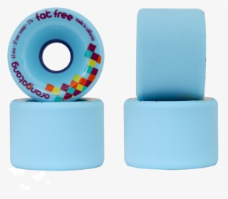 Orangatang Fat Free Wheels Blue 65mm/77a - Orangatang Fat Free Blue, HD Png Download, Free Download