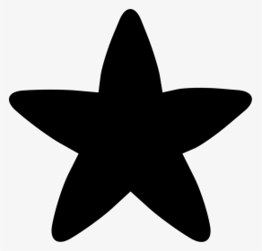 Black Rounded Star - Star Flat Icon, HD Png Download, Free Download