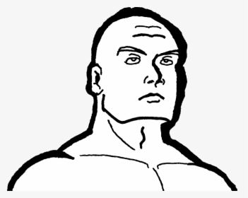 Transparent Bald Man Png - Line Art, Png Download, Free Download