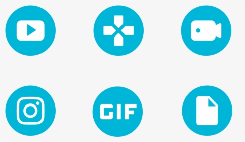 Mycircle Card Types - Round Blue Icons, HD Png Download, Free Download