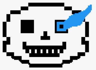 Sans Head Pixel Art, HD Png Download, Free Download