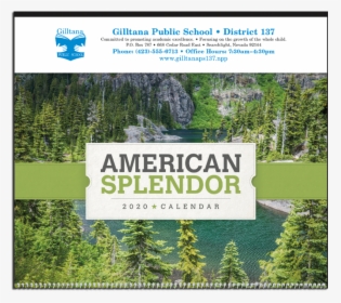 Picture Of Scenic American Splendor Large Wall Calendar - Sign, HD Png Download, Free Download