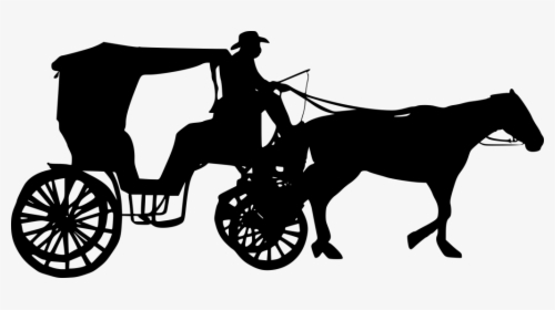 Portable Network Graphics Clip Art Carriage Silhouette - Silhouette Horse And Carriage, HD Png Download, Free Download