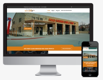Auto Repair Website For Road Runner Lube And Tune - Custom Ecommerce, HD Png Download, Free Download