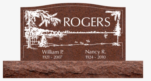 Double Upright - Wausau - Headstone, HD Png Download, Free Download