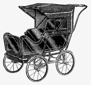 These Two Vintage Baby Carriages Are Incredibly Stylish - Chaise, HD Png Download, Free Download