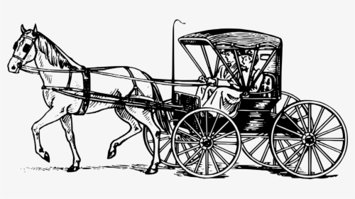 Horse And Carriage Drawing, HD Png Download, Free Download