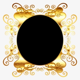 Oval Gold Frame Png Png Medium - Golden Frame Background Png, Transparent Png, Free Download
