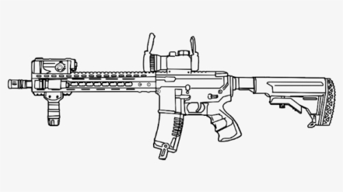 Airsoft Gun Drawing, HD Png Download, Free Download