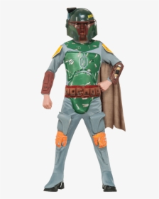Deluxe Kids Boba Fett Costume - Star Wars Costumes For Kids Boys, HD Png Download, Free Download