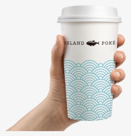 Island Poke Graphic Design Packaging Coffee Cup Paper - Coffee Cup Graphic Design, HD Png Download, Free Download