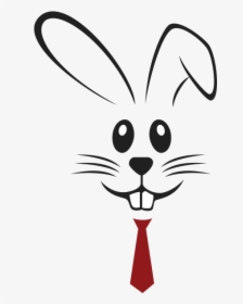 Red Tie Rabbit - Carrots For The Easter Bunny Svg Free, HD Png Download, Free Download