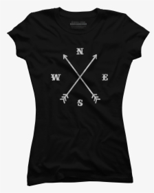 Hipster Crossed Arrows Compass Nsew Juniors T Shirt - Balcony Shirts Spider T Shirt, HD Png Download, Free Download