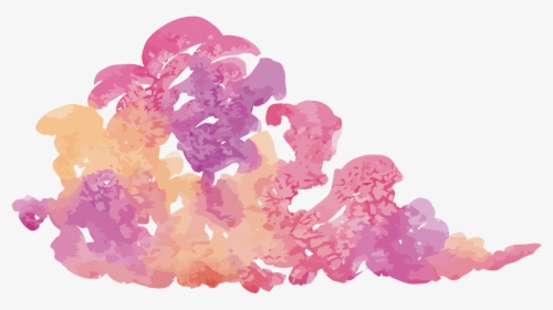 Watercolor Painting Purple Designer - Purple Watercolor Cloud Png, Transparent Png, Free Download