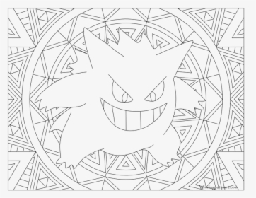 Cubone Drawing Coloring Page Pokemon - Gyarados Pokemon Coloring Pages, HD Png Download, Free Download