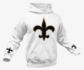 New Orleans Saints White Hoodie, HD Png Download, Free Download
