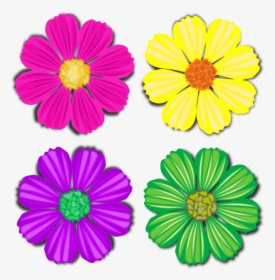 Transparent Chrysanthemum Vector Flower - Purple Cosmos Flower Clipart, HD Png Download, Free Download