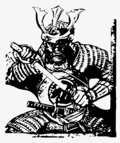 Huge Freebie Download - Japanese Samurai Art Black And White, HD Png Download, Free Download