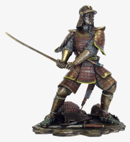 Sword Drawn Samurai Statue - Japanese Samurai Warrior, HD Png Download, Free Download