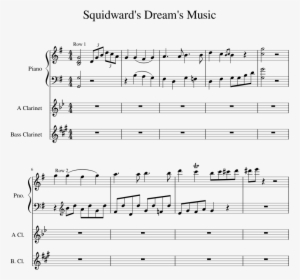 Squidward Sheet Music, HD Png Download, Free Download