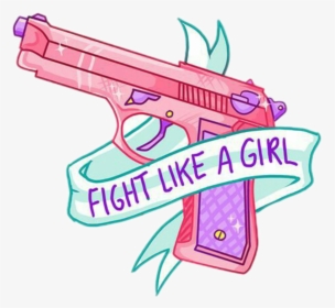 Transparent Henna Clipart - Fight Like A Girl Gun, HD Png Download, Free Download