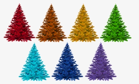 Christmas, Colorful, Rainbow, Isolated, Christmas Tree - Arbol De Navidad, HD Png Download, Free Download