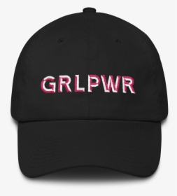 Grl Pwr Cotton Cap - Black Cap Mockup, HD Png Download, Free Download