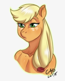 Applejack Bust - Bemused - Cartoon, HD Png Download, Free Download