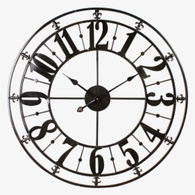 Clocks Indoor Provincial Distressed Metal Decor Clock - Metal Wall Clock Aqua, HD Png Download, Free Download