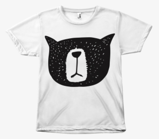 Angry Cat Print Tee - 90s Cup Design Shirt, HD Png Download, Free Download