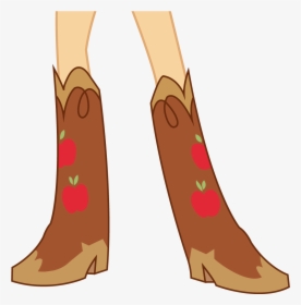 Image Applejack S Boots - Boots In Cartoon Of Girls, HD Png Download, Free Download