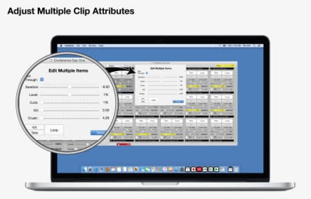 Instacue Adjust Multiple Clip Attributes - Microsoft Office In Macbook, HD Png Download, Free Download