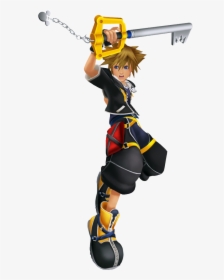 Kingdom Hearts 2 Sora Png - Sora Kingdom Hearts Fighting, Transparent Png, Free Download