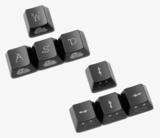 Brilhar Through Novidade Teclas Wasd Seta Laranja Transl - Computer Keyboard, HD Png Download, Free Download