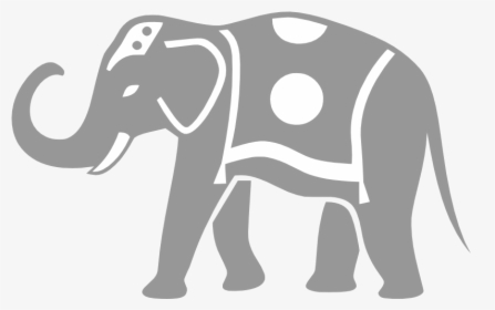 African Elephant Silhouette Clip Art - Kids Elephants, HD Png Download, Free Download