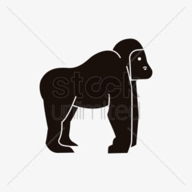 Gorilla Icon Vector Image - Primates Icon, HD Png Download, Free Download