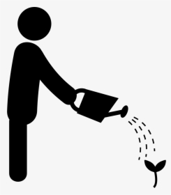 Png File Svg - Man Watering Plants Png, Transparent Png, Free Download