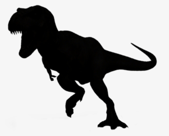 🦖  #dinosaur #trex #black #shillouette #silhouette - Free Dinosaur Silhouette, HD Png Download, Free Download