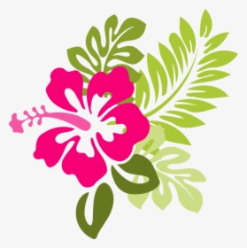 Hawaiian Flower Clip Art - Red Hawaiian Flower Clip Art, HD Png Download, Free Download