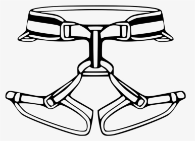 Climbing Harness Drawing Clipart , Png Download - Rock Climbing Harness Clip Art Free, Transparent Png, Free Download