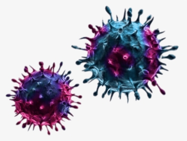 Blue And Purple Viruses - Virus Png, Transparent Png, Free Download