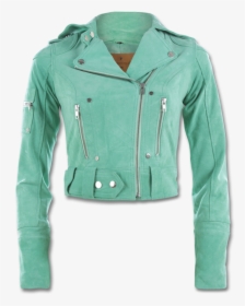 Tiffany Blue Leather Jacket, HD Png Download, Free Download