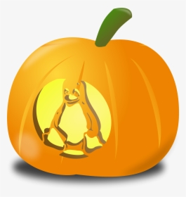 Tux Pumpkin Clip Arts - Sad Jack O Lantern, HD Png Download, Free Download