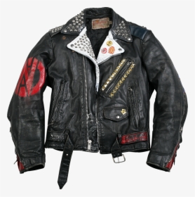 Vintage Punk Jacket - Vintage Leather Jacket Png, Transparent Png, Free Download
