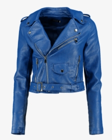 Lace Up Sleeve Faux Leather Biker Jacket, £45 - Leather Jacket, HD Png Download, Free Download